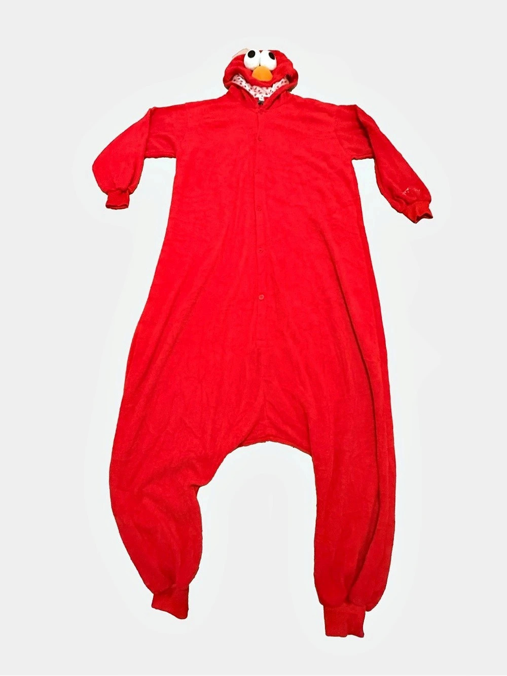 Elmo Adult Onesie Costume – Size XL - Picture 6 of 7